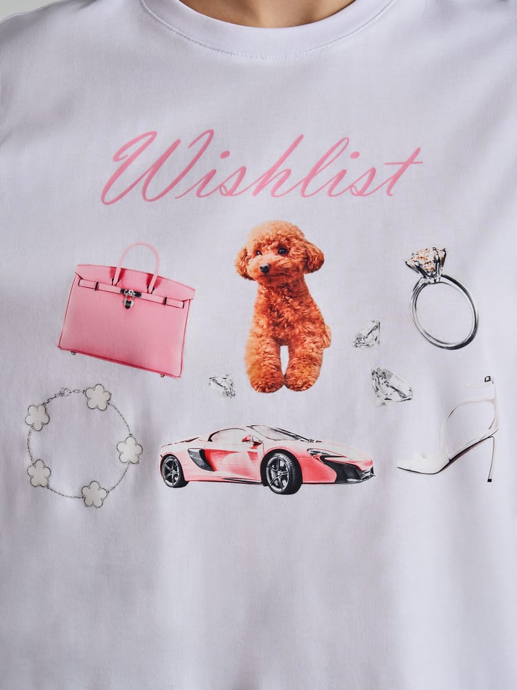 Футболка оверсайз из хлопка с принтом