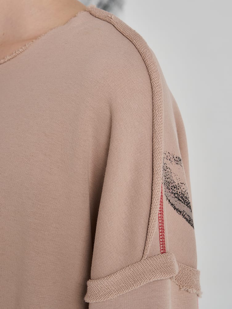 Свитшот оверсайз с принтом Макс Борисов