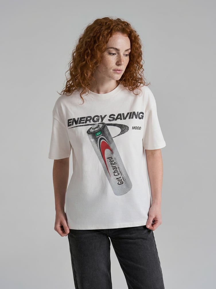 Футболка спортивная оверсайз с принтом