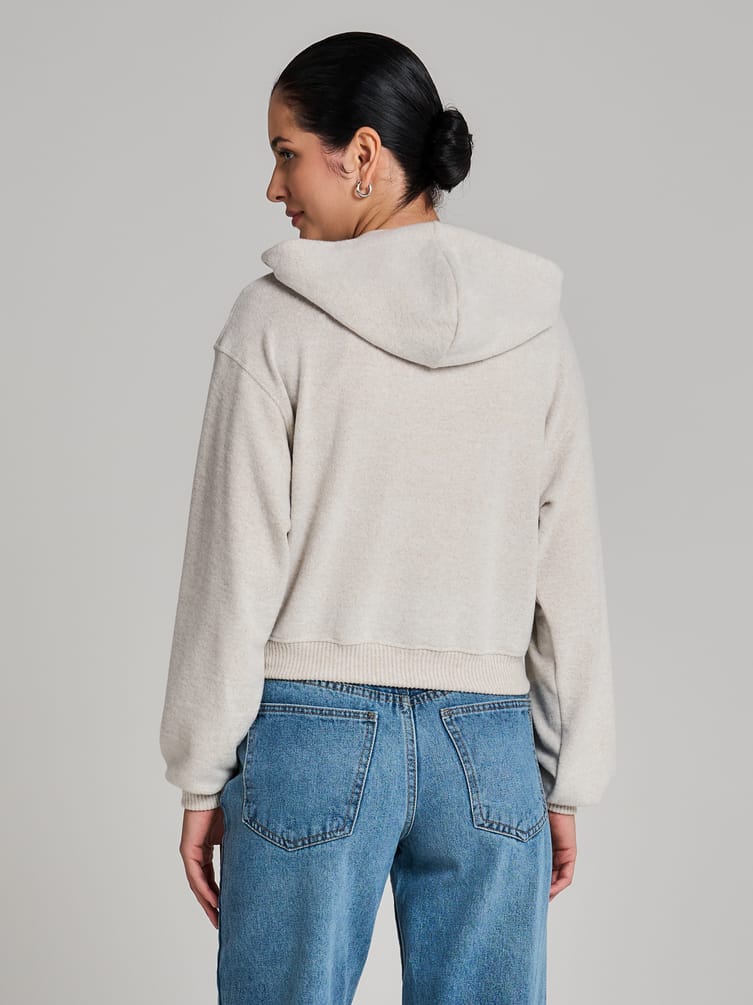 Толстовка с капюшоном трикотажная