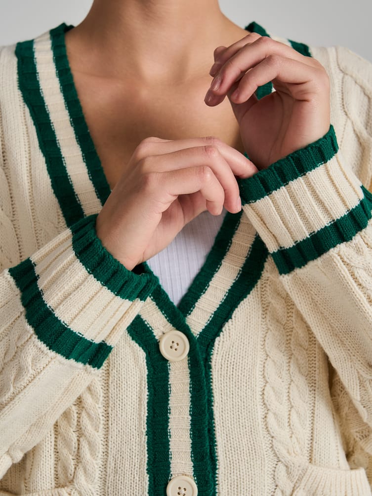 Кардиган вязаный оверсайз на пуговицах