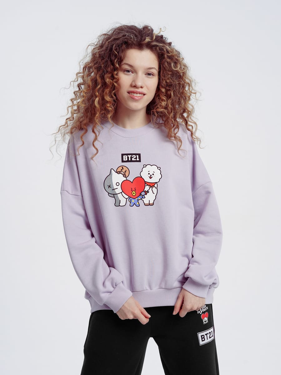 Свитшот с принтом BT21