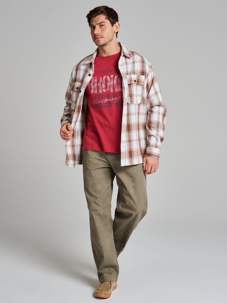 Футболка из хлопка с надписями