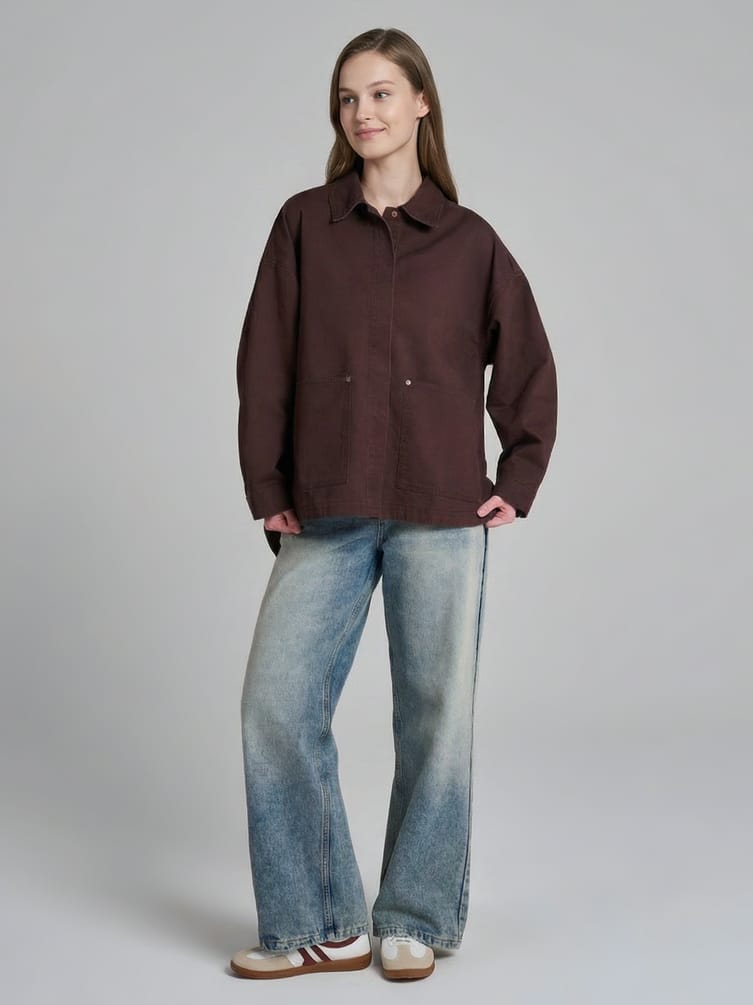 Рубашка джинсовая оверсайз