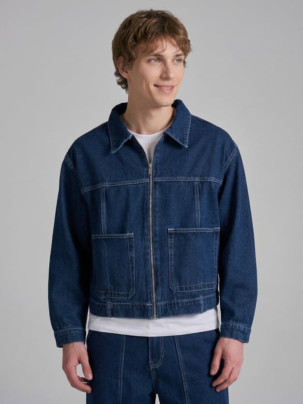 Куртка джинсовая на молнии