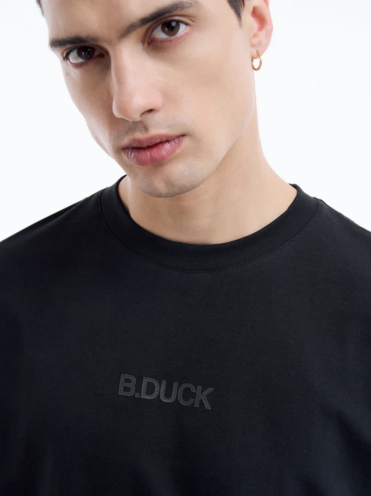 Удлиненная футболка с принтом B.Duck