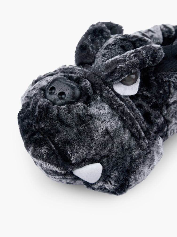 Плюшевые тапки-игрушки бульдоги