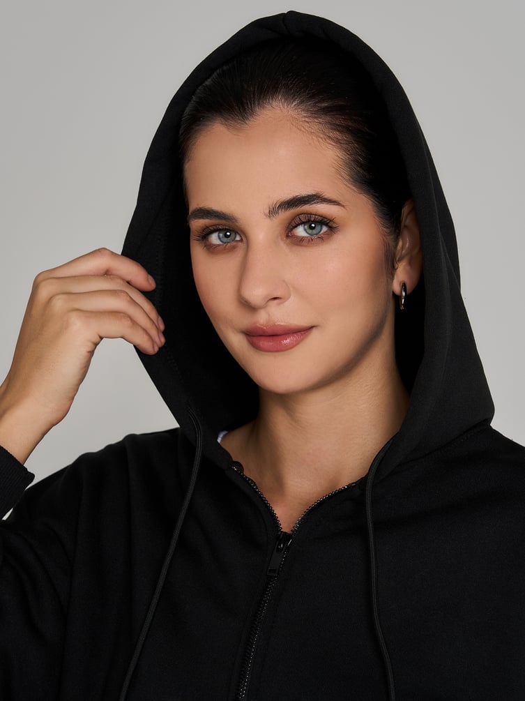 Утепленная толстовка оверсайз с начесом