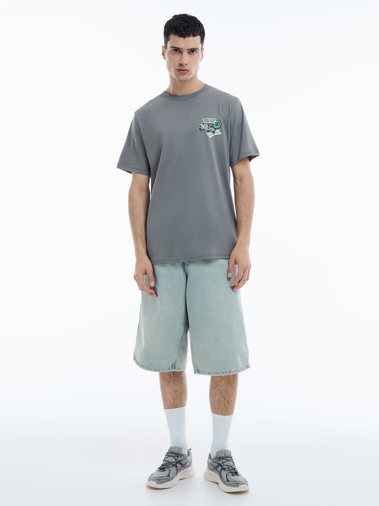 Футболка из хлопка с принтом