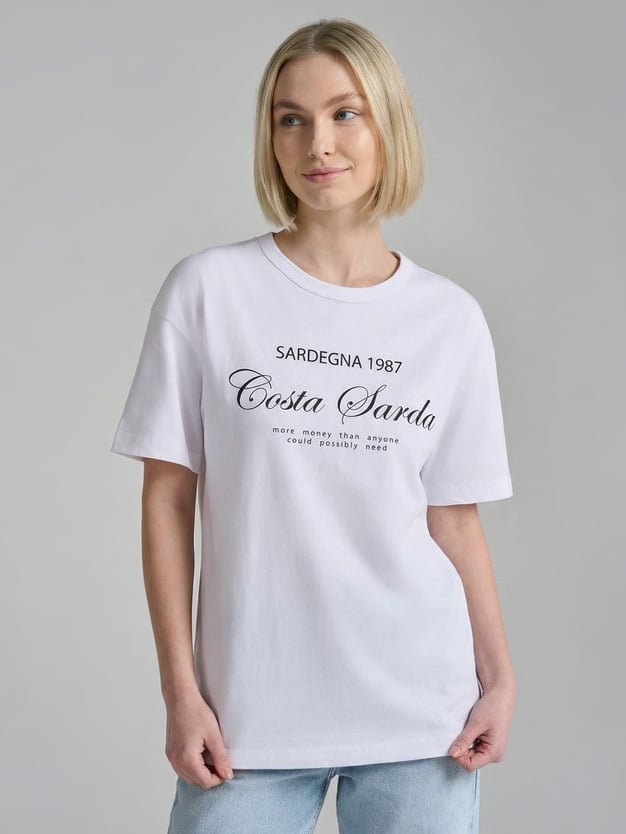 Футболка хлопковая с надписью