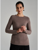 Лонгслив асимметричный  с драпировкой