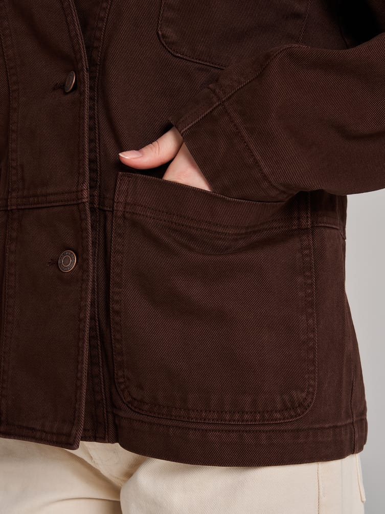 Рубашка-пиджак оверсайз джинсовая