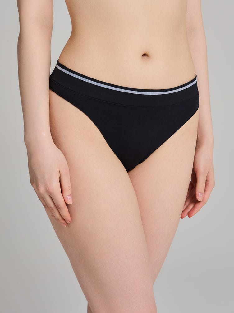 Трусы-стринги - 2 шт. с широкой резинкой