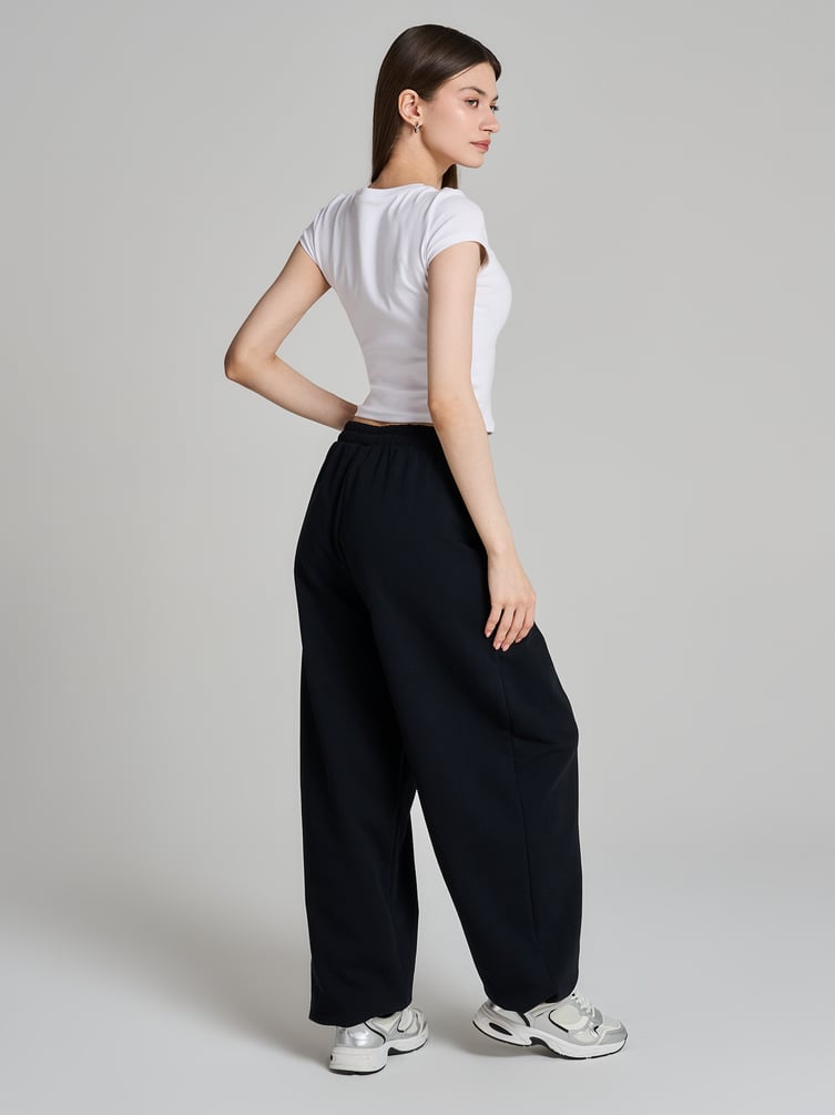 Спортивные брюки джоггеры с высокой талией