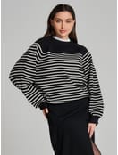 Джемпер трикотажный в полоску