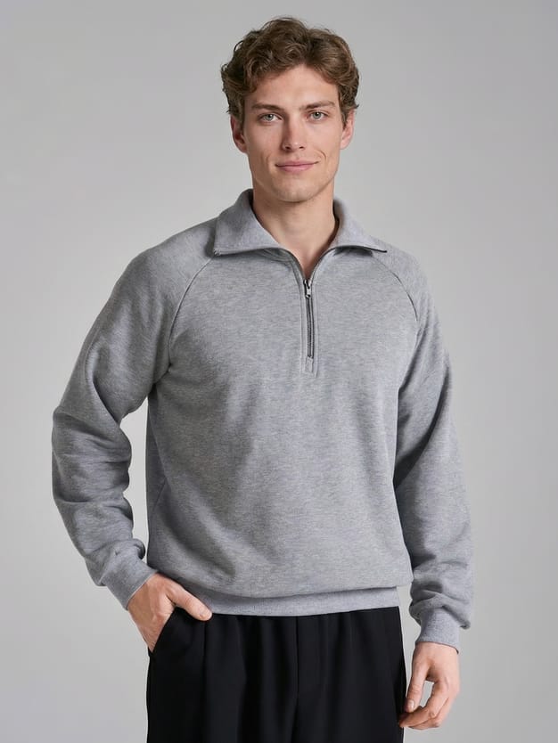 Толстовка Half zip с полузамком