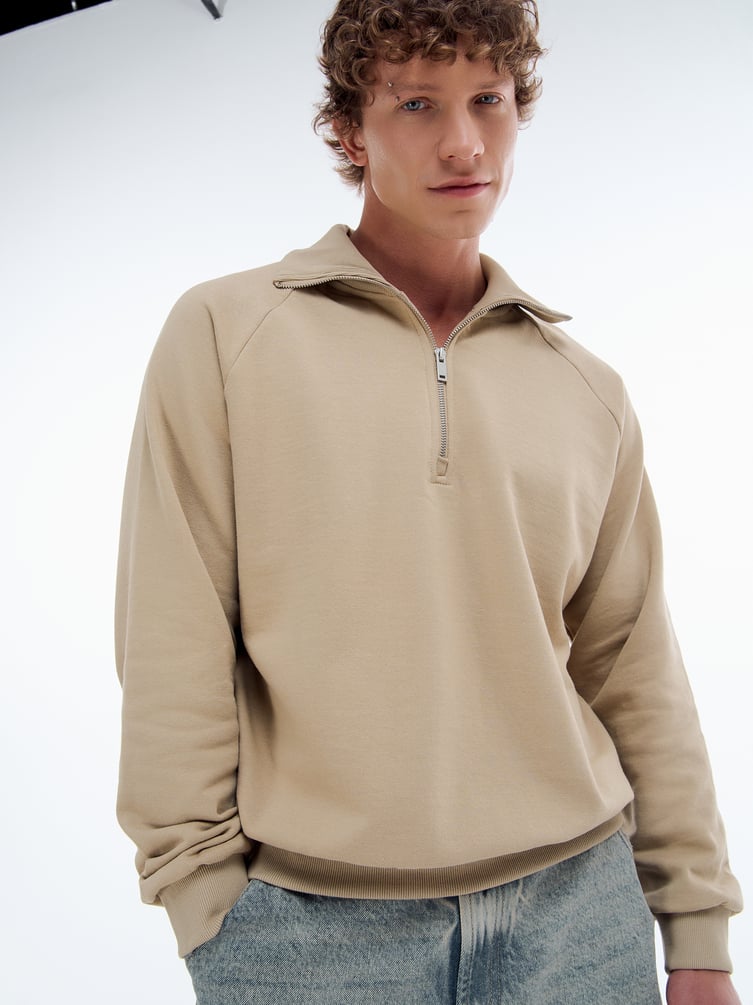 Толстовка Half zip с полузамком