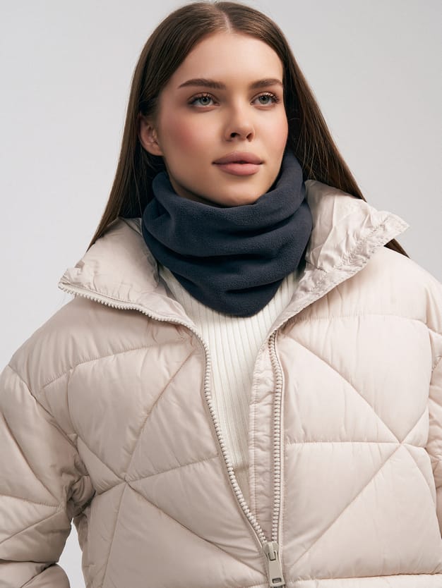 Флисовый шарф снуд