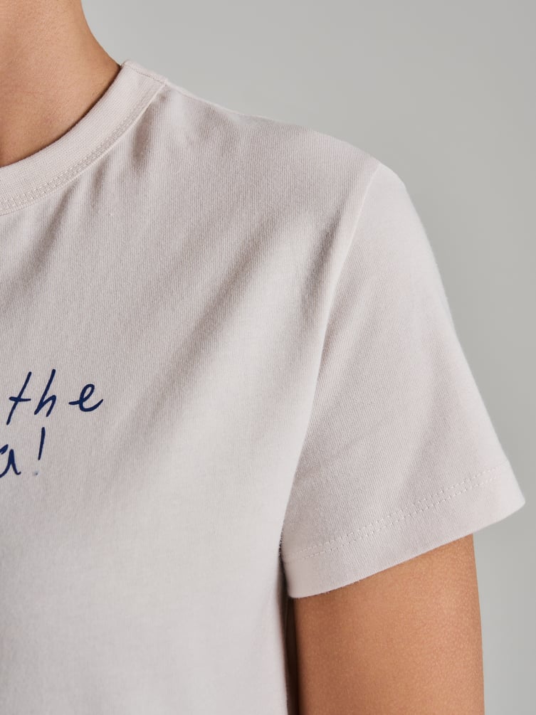 Футболка из хлопка с принтом