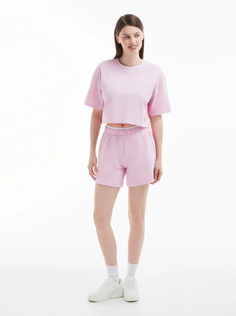Спортивные хлопковые шорты Color Basic