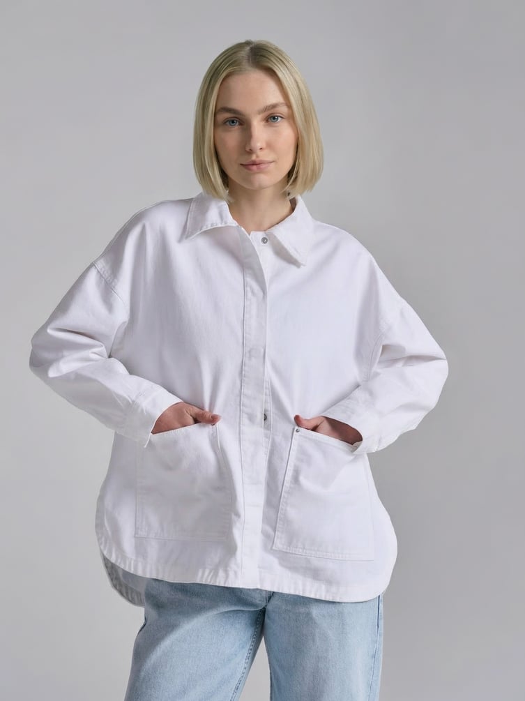Рубашка джинсовая оверсайз