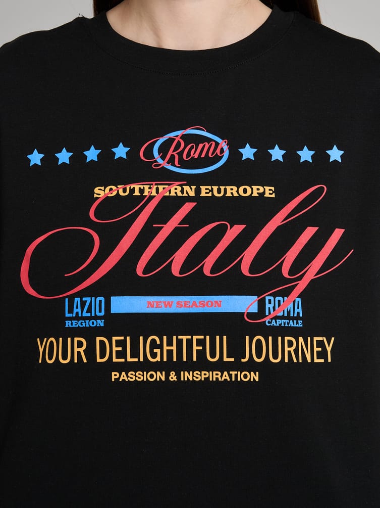 Футболка оверсайз с надписью