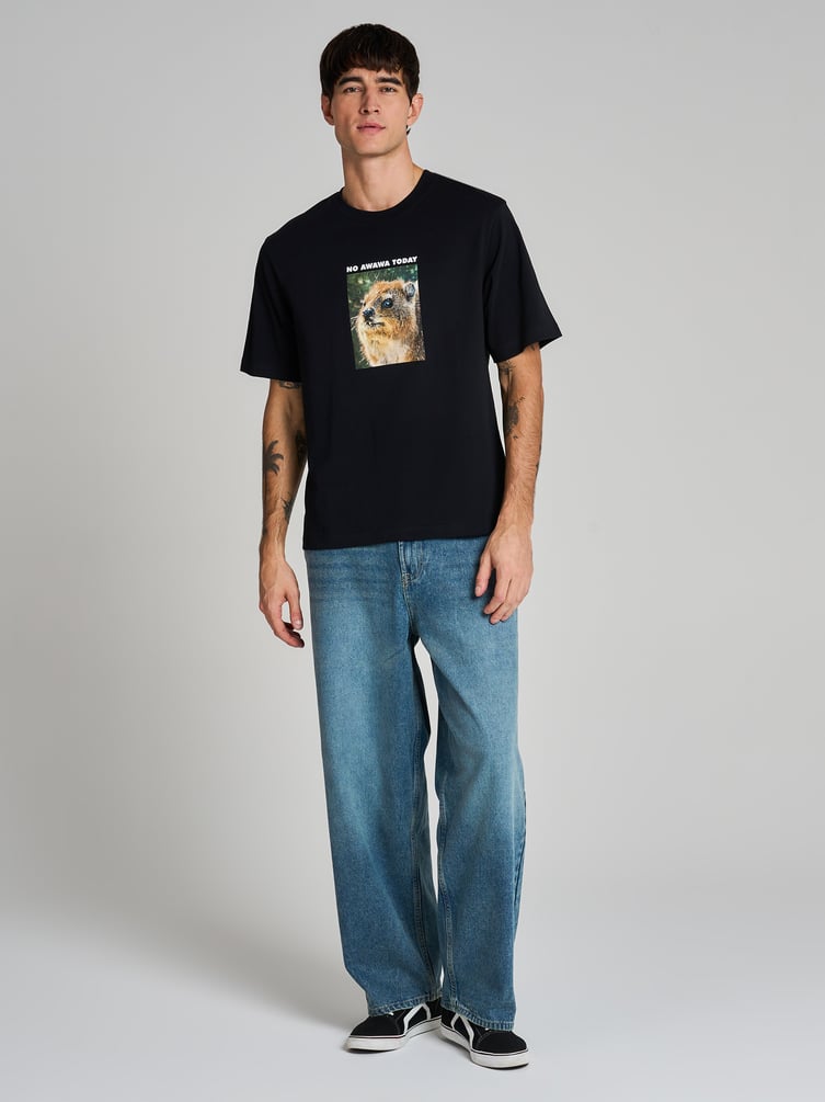 Футболка из хлопка с принтом