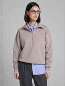 Свитшот без начеса с высоким горлом