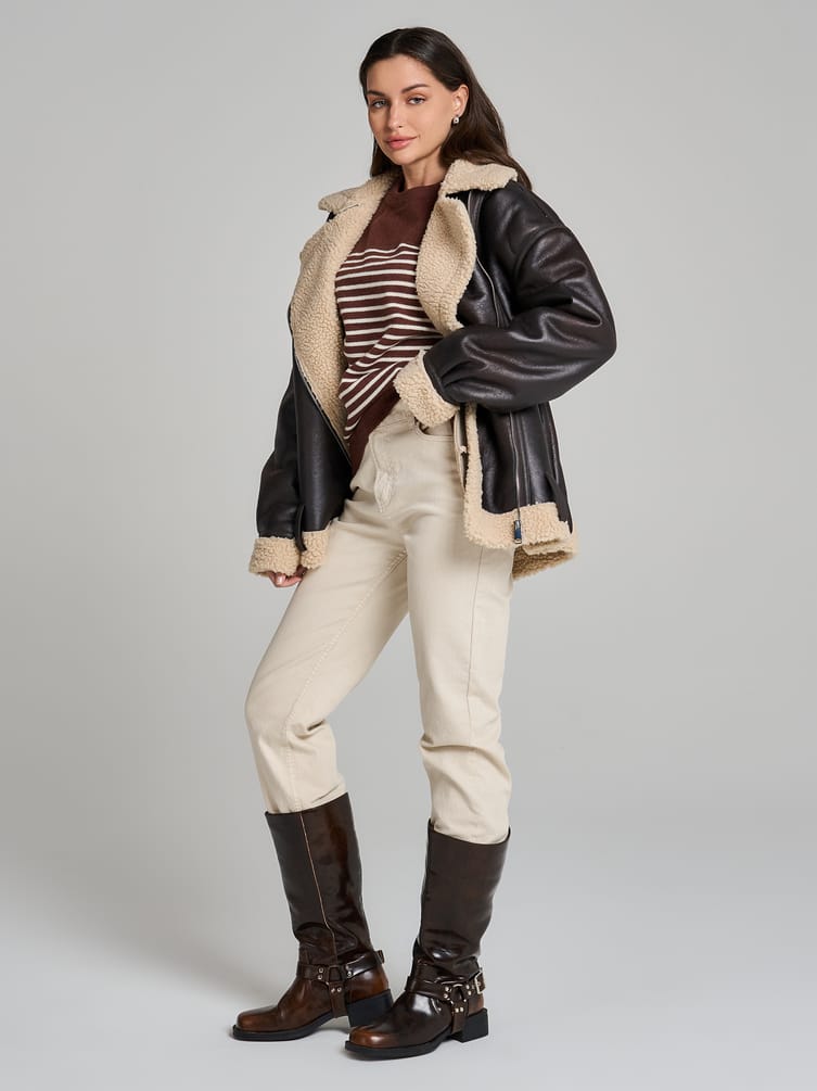 Джемпер трикотажный в полоску