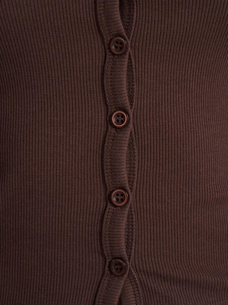 Кардиган облегающий на пуговицах