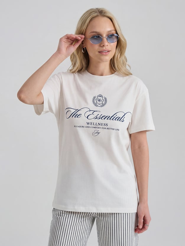 Футболка оверсайз с надписью