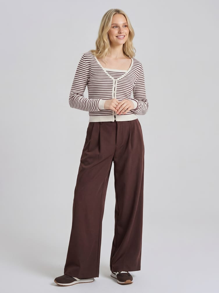 Кардиган полосатый на пуговицах