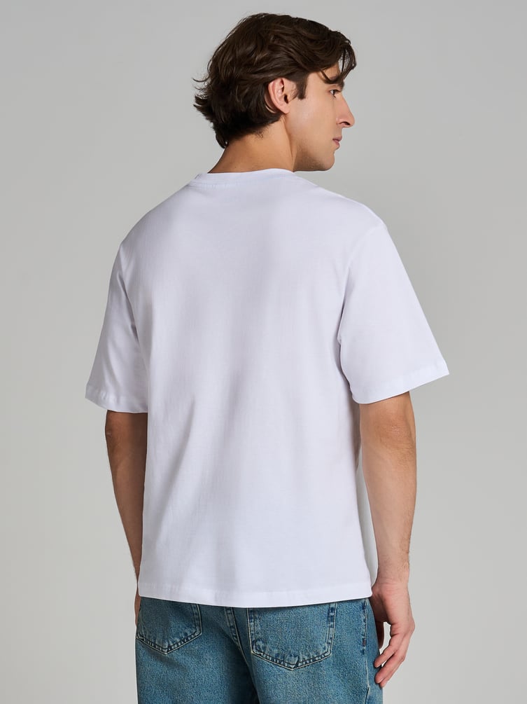 Футболка из хлопка с принтом котов