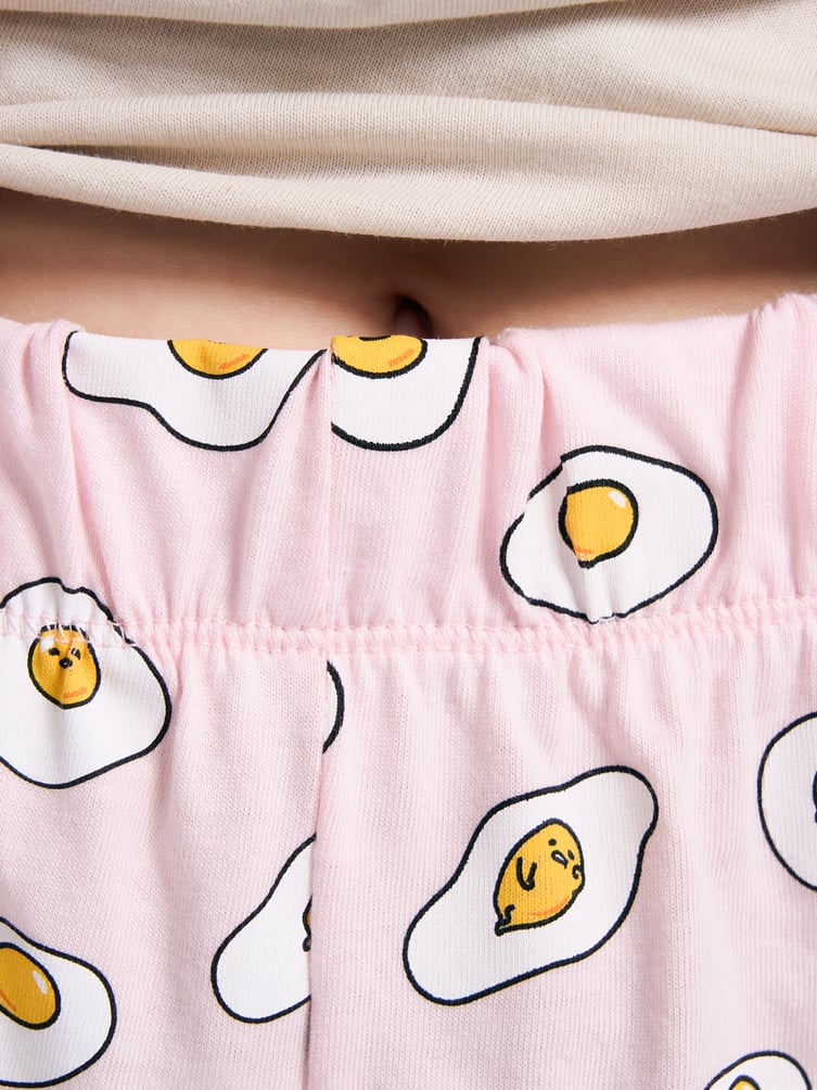Пижама из хлопка с принтом Gudetama