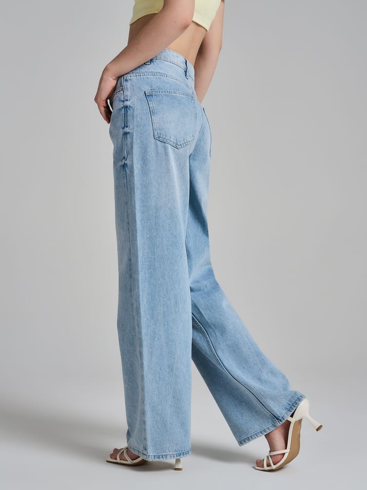 Джинсы широкие