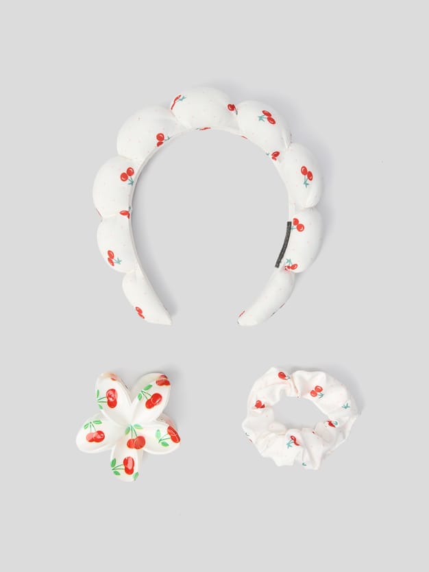 Комплект ободок, краб и резинка