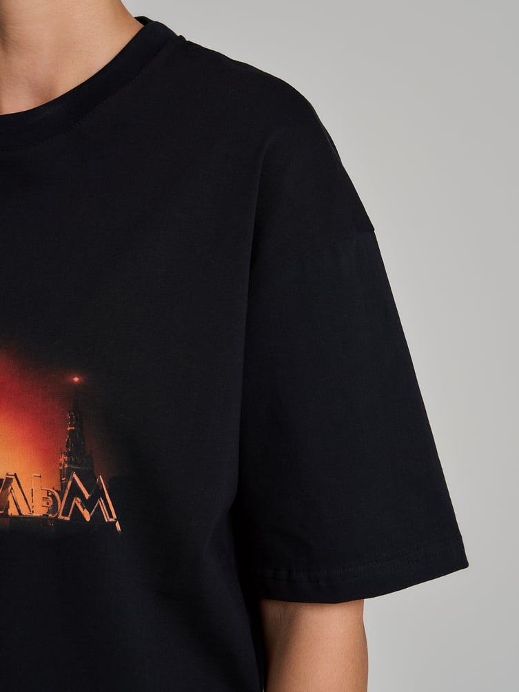 Футболка оверсайз с принтом Мосфильм