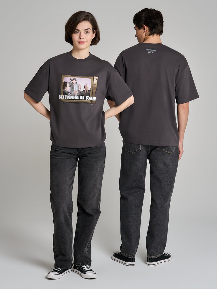Футболка оверсайз с принтом Мосфильм