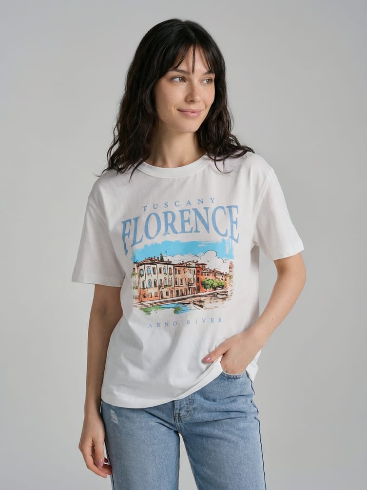 Футболка с принтом