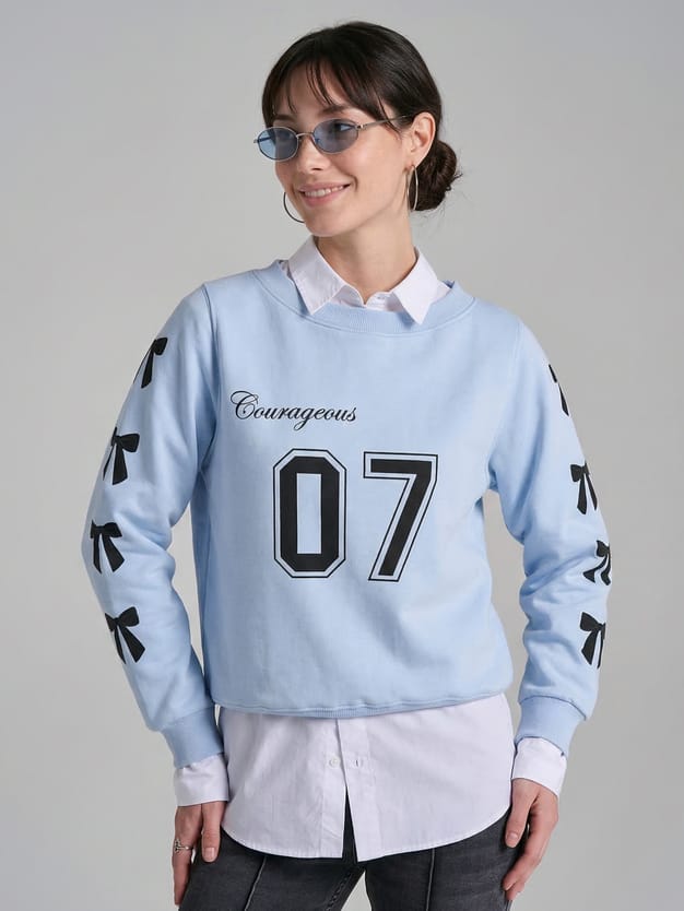 Свитшот спортивный на одно плечо