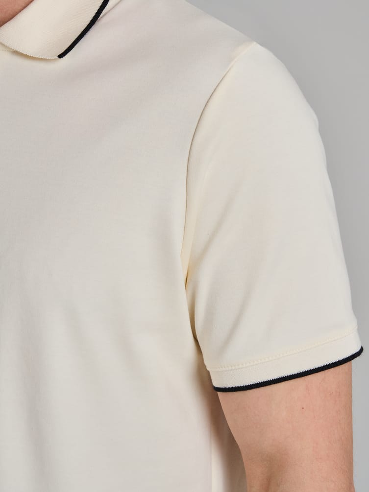 Поло хлопковое с коротким рукавом