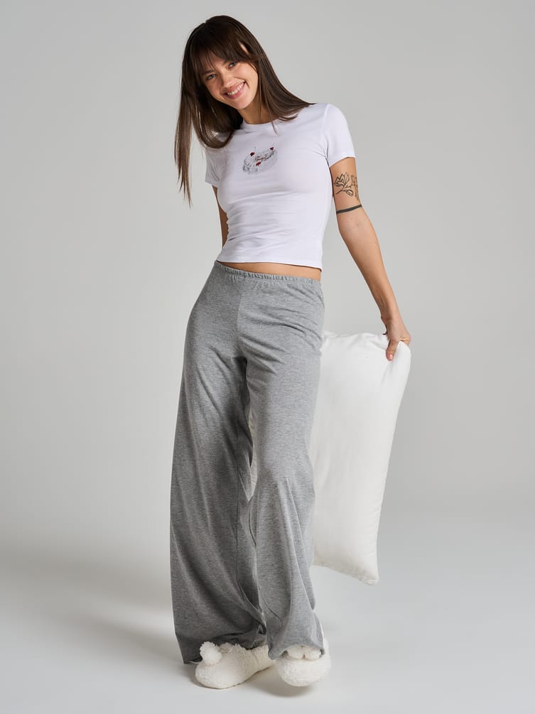 Пижама с принтом и брюками