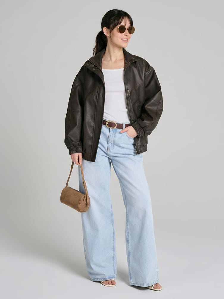 Джинсы широкие