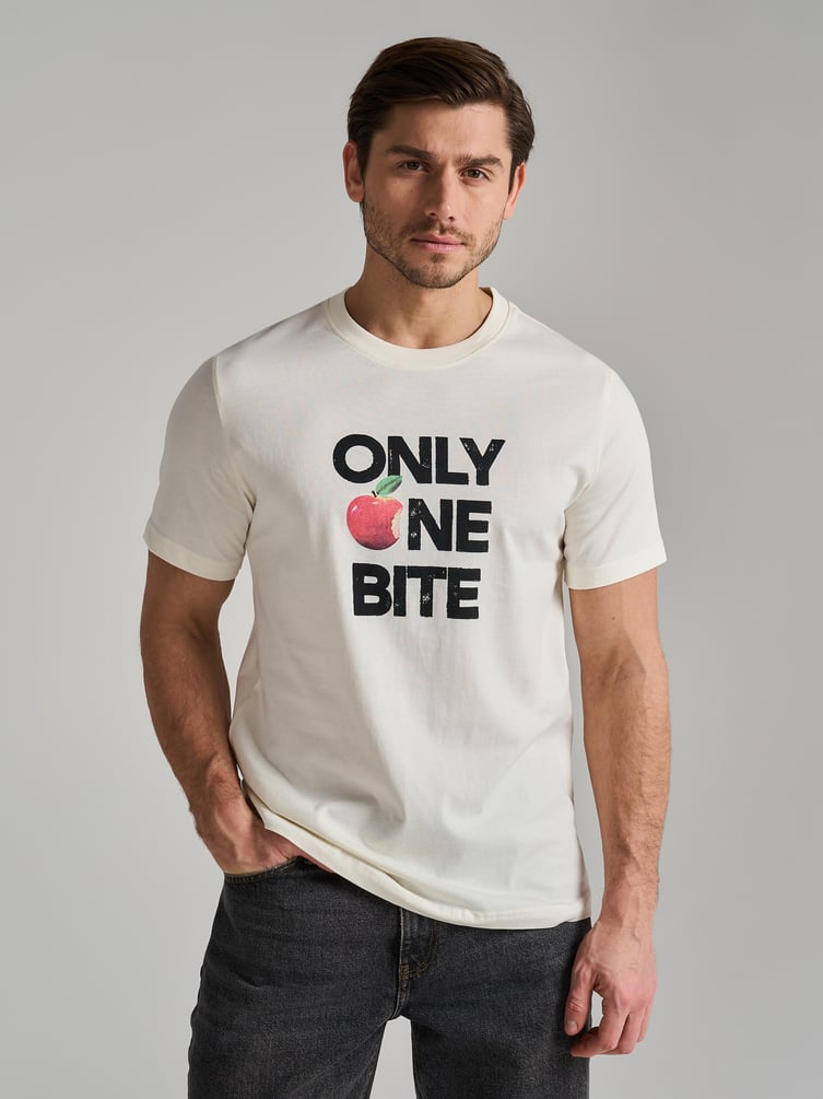 Футболка из хлопка с надписью