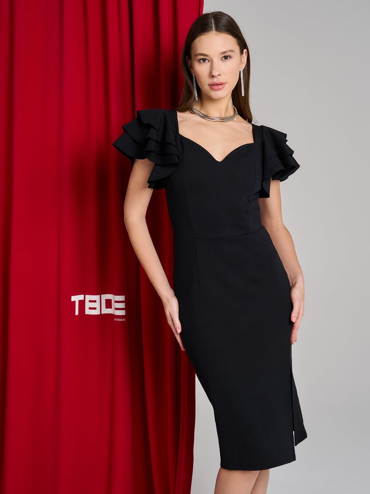 Платье вечернее с разрезом