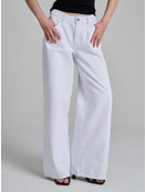 Джинсы широкие с вареным эффектом