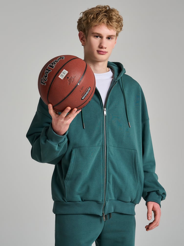 Толстовка зип худи теплая с начёсом