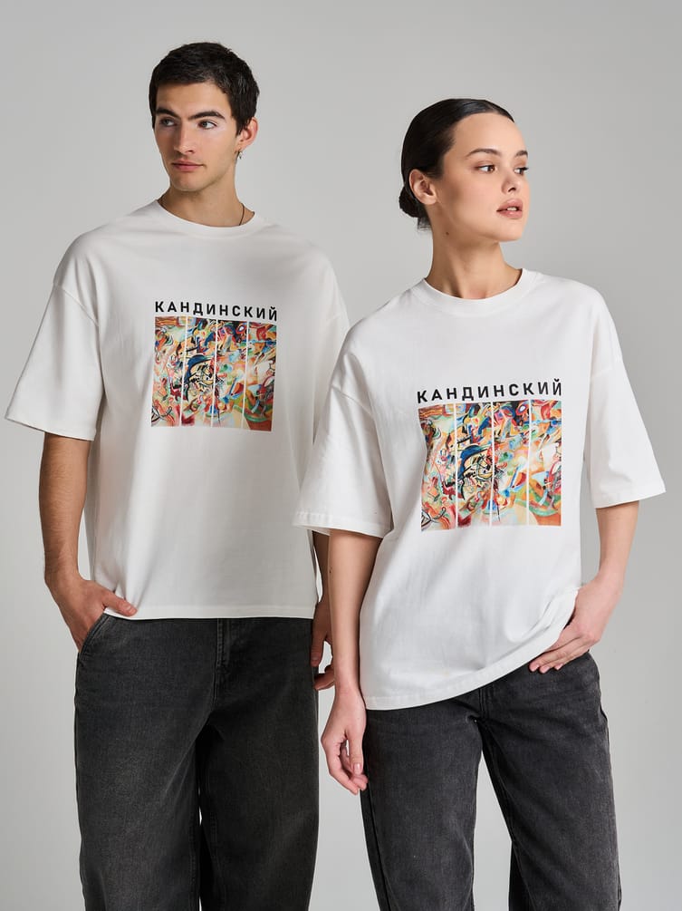 Футболка с принтом картин Третьяковской галереи