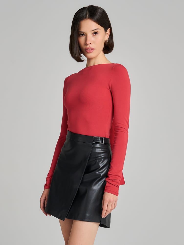 Боди-блузка с бантом на спине