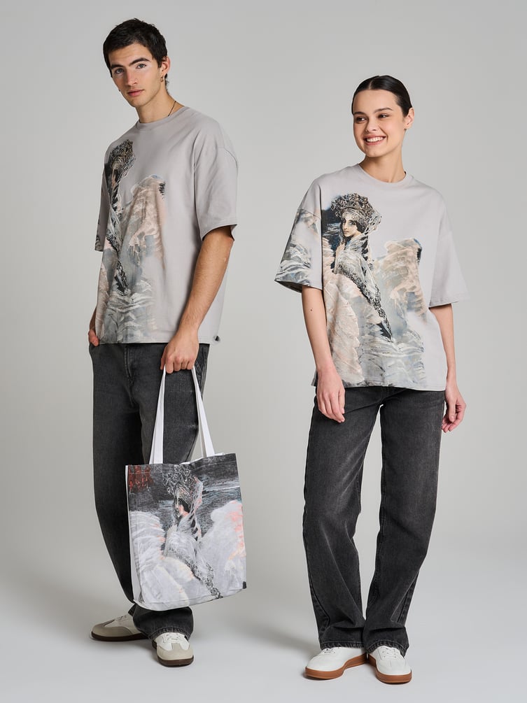 Футболка с принтом картин Третьяковской галереи